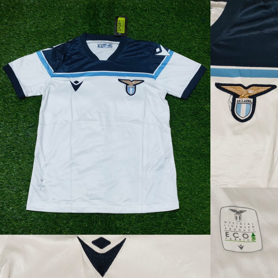 Áo Thun Màu Trắng Họa Tiết SS LAZIO AWAY 2021 / 2022