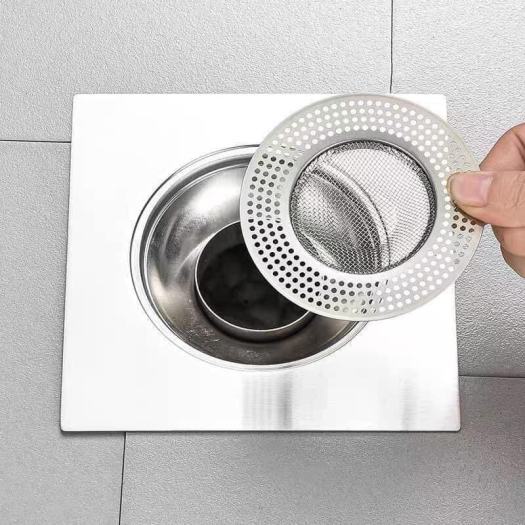 Nắp bịt cống thoát sàn nhà tắm bằng lưới inox thoát nhanh, chặn tóc, lọc rác, chống tắc hiệu quả