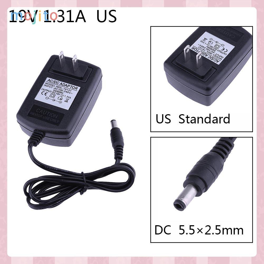 MOJITO 19V 1.3A AC to DC Power Adapter Converter 5.5*2.5mm for LG LED LCD Monitor