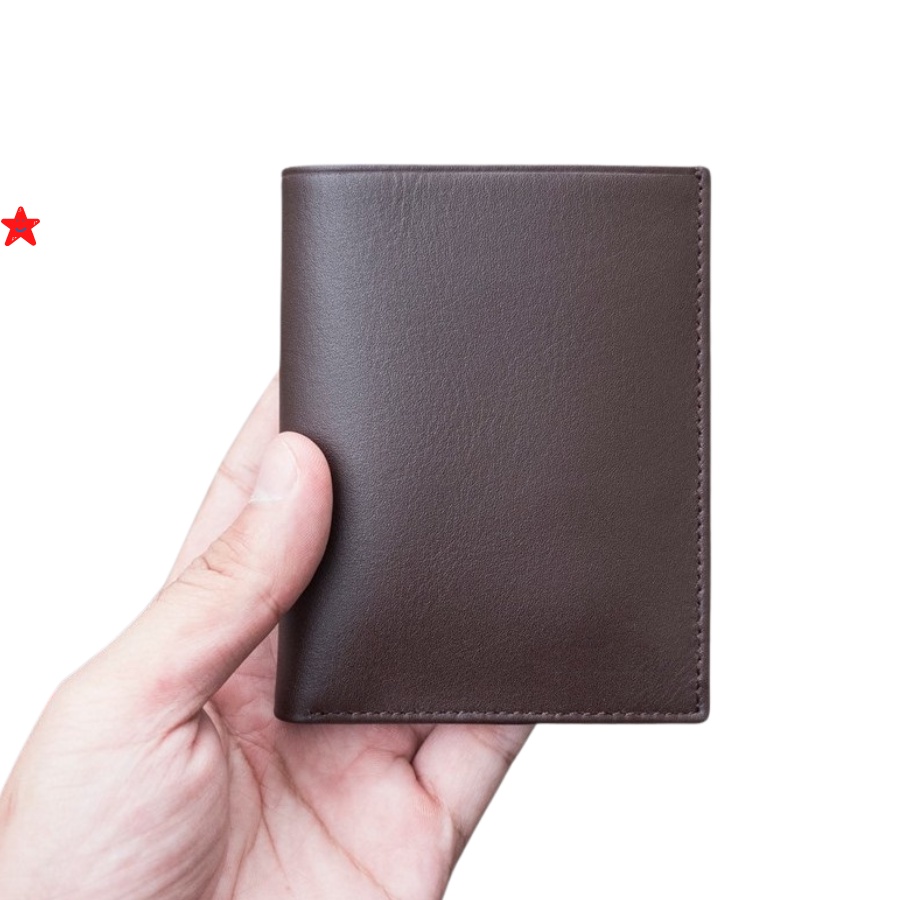 Ví Ngang Nam Mini Da Bò Thật Kiểu Dáng Trẻ Trung Độc Đáo, Bóp Đựng Tiền Thẻ - DTR - Leli_store