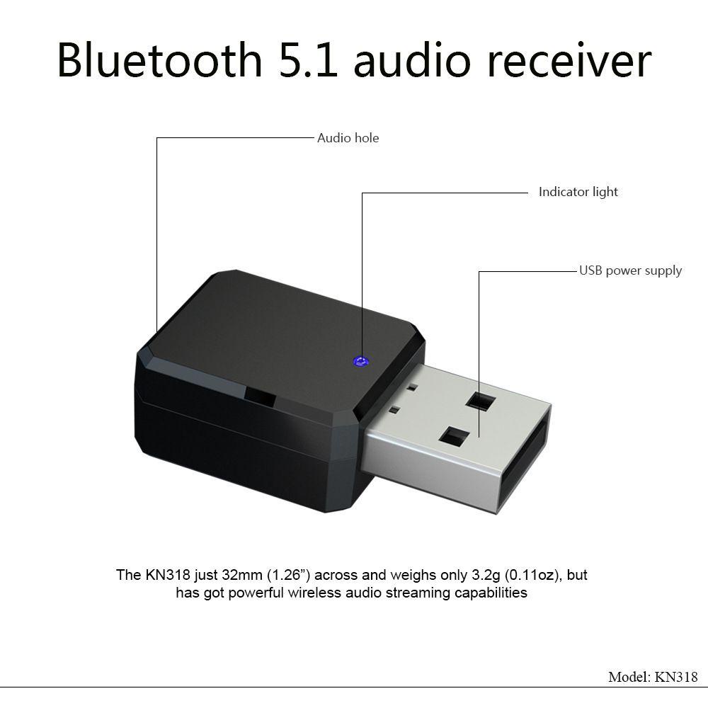 BORAG Bộ Chuyển Đổi Loa Bluetooth USB Cho Xe Hơi