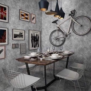 Giấy Dán Tường Màu Xi Măng Bê Tông Xám Cuộn 10mx45cm , Decal Dán Tường Giả Xi Măng Sẵn Keo