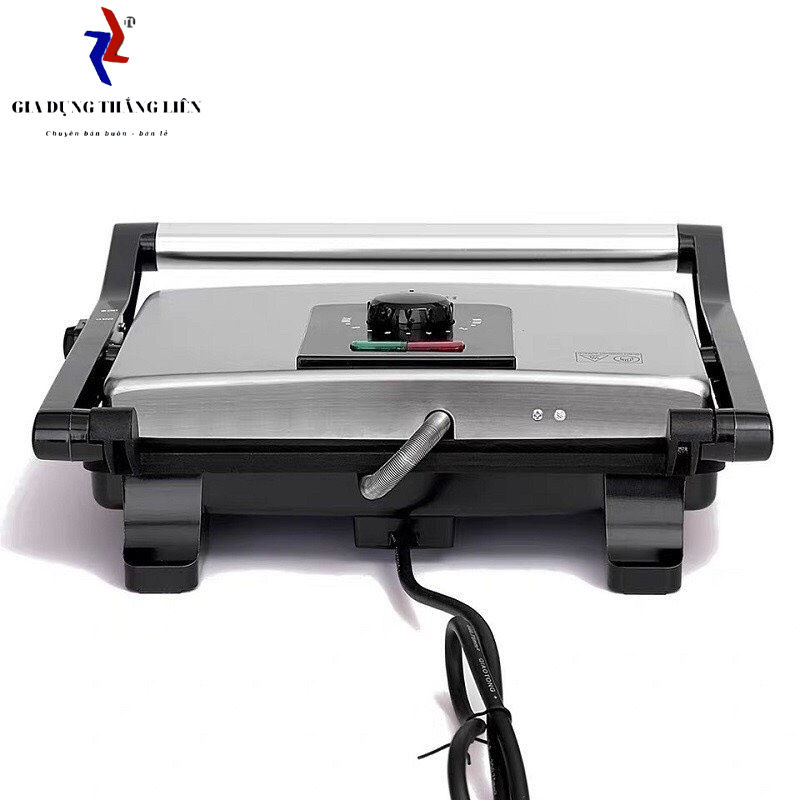 Máy kẹp bánh mì , máy nướng bánh mì sandwith SOKANY KJ-202 2000W bảo hành 12 tháng (Đen)