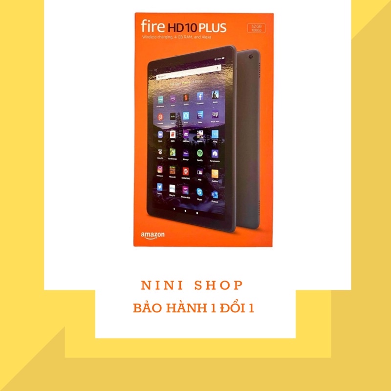 Máy tính bảng fire hd 10 plus mới nhất năm 2021 bảo hành 1 năm