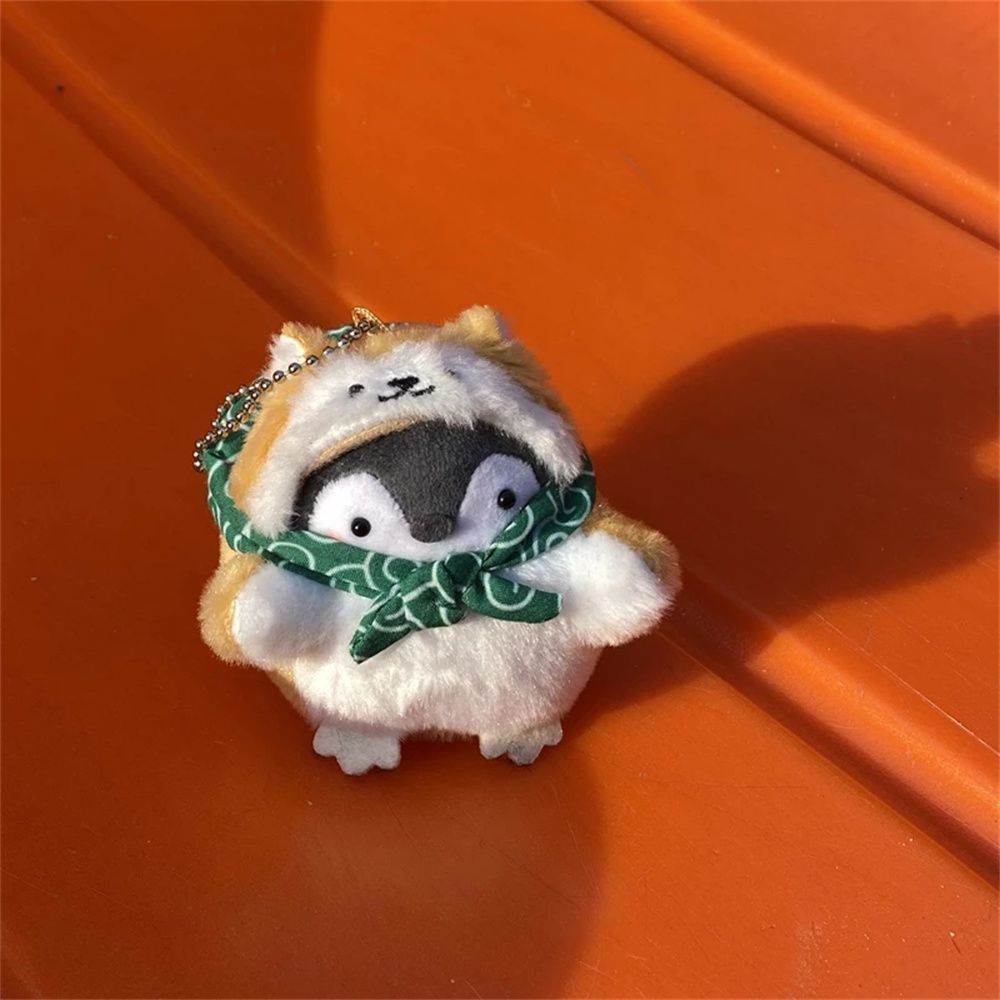 Móc Khóa Hình Chim Cánh Cụt Nhồi Bông 8cm Dễ Thương