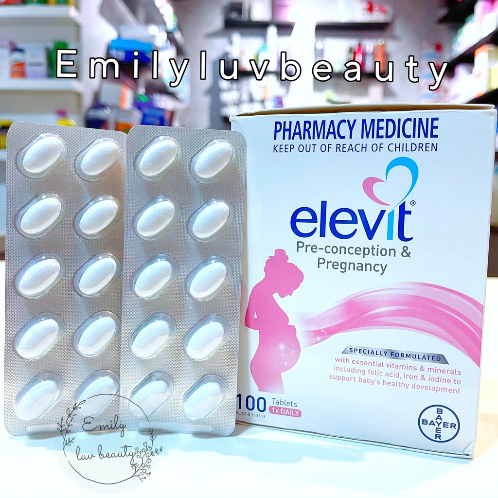 Vitamin tổng hợp bà bầu Elevit Úc 100 viên [Mẫu Mới]