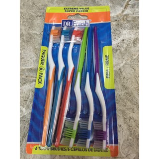 1 vỉ nguyên bàn chải đánh răng Dr.Fresh 6 cây