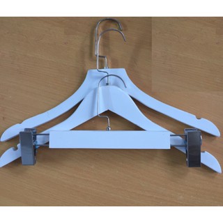 Móc Kẹp Gỗ Trắng 10 Chiếc NGƯỜI LỚN Chọn Theo Mẫu