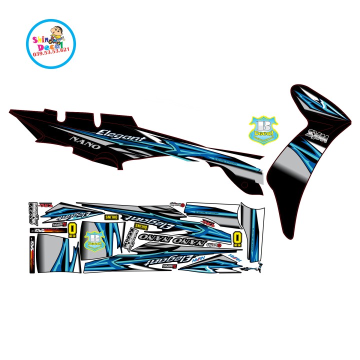 Tem xe elegant 50 2016 kẽm gai