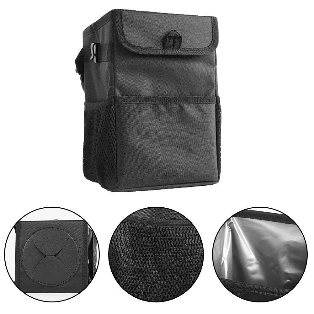 Thùng Đựng Rác Bằng Vải Oxford Chống Nước Thông Dụng Có Thể Gập Lại Cho Ghế Sau Xe Hơi