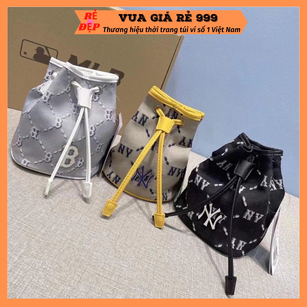 Túi mlb ny đeo chéo nữ mini dây rút thời trang xuất dư xịn DC425