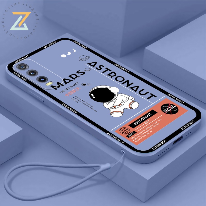 Zymello Ốp lưng OPPO Reno 7-6-5-4 Reno 7Z-6Z-5Z Reno 7Lite-6Lite-5Lite-4Lite Reno 4F Reno 5F Vỏ đựng điện thoại silicon theo xu hướng thời trang phi hành gia