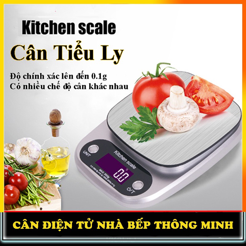 Cân tiểu ly điện tử siêu chính xác High Precision, cân điện tử nhà bếp tiện lợi cho gia đình