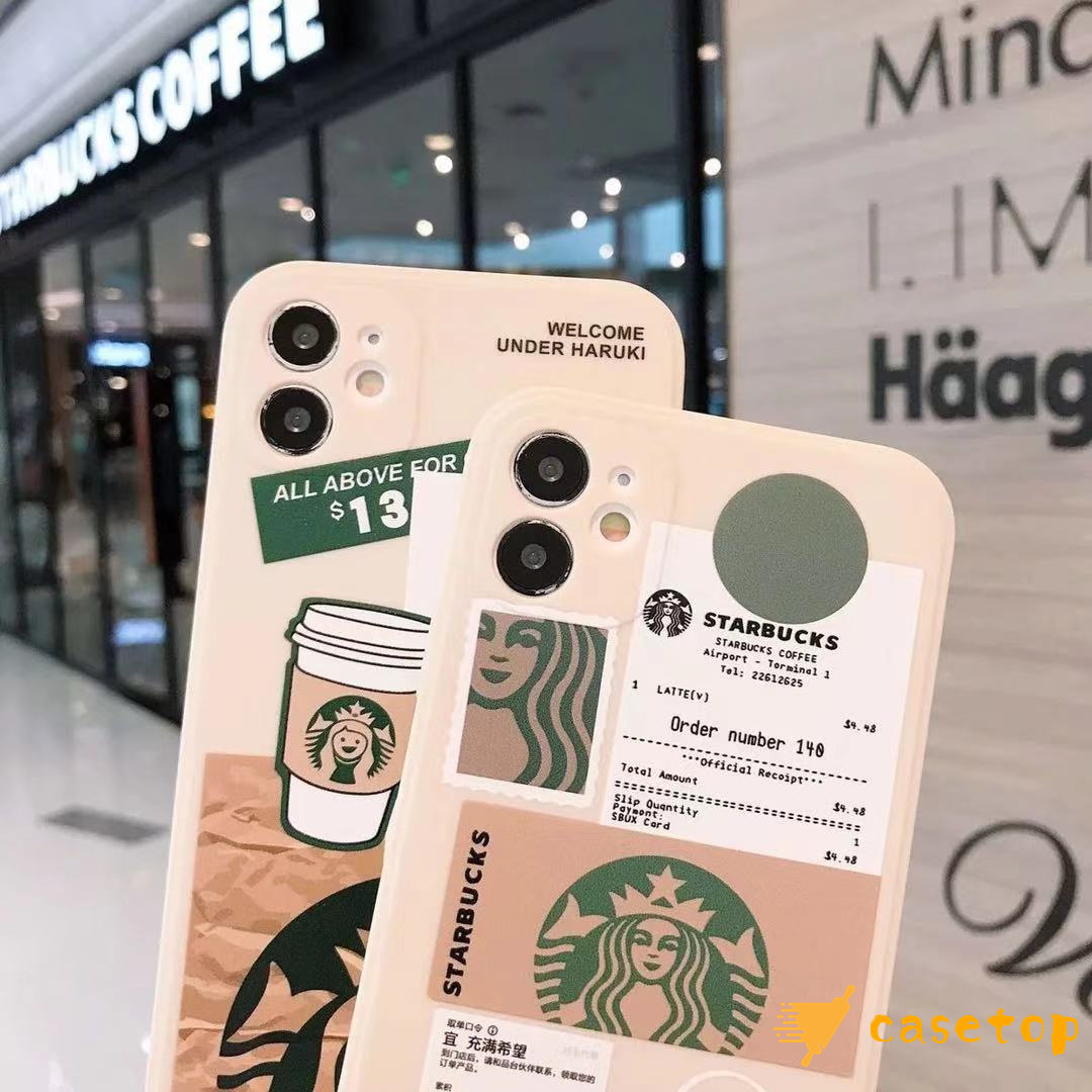 Ốp điện thoại silicon mềm in hình logo Starbucks cho Iphone 11 12 6 6s 7 8 Plus Xr X Xs Max Se 2020 11pro 12pro Max