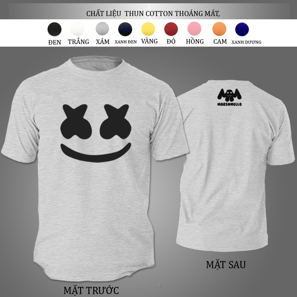 ÁO THUN NAM Marshmelloo TAY NGẮN CỔ TRÒN FORM RỘNG