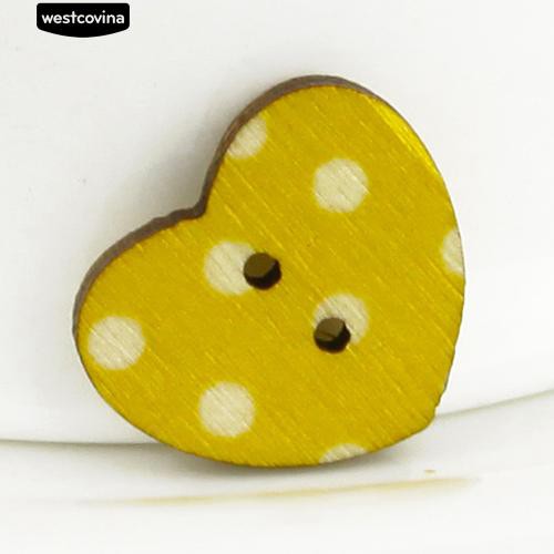 Set 100 Nút Gỗ 2 Lỗ Nhiều Màu Chuyên Dụng Cho Thợ May Vá