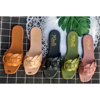 [ẢNH THẬT 100% shop chụp] dép kiểu quai xỏ tròn xinh xắn ❤ chất liệu mềm êm chân🤗