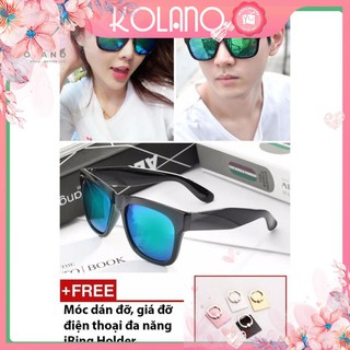 Kính Thời Trang Nam Nữ KOLANO Mắt Kính Tráng Gương Chống Tia UV FA-001010 [Tặng Móc Điện Thoại iRing]