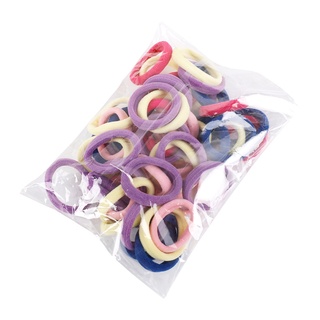 Set 50 Dây Thun Cột Tóc Co Giãn Nhiều Màu