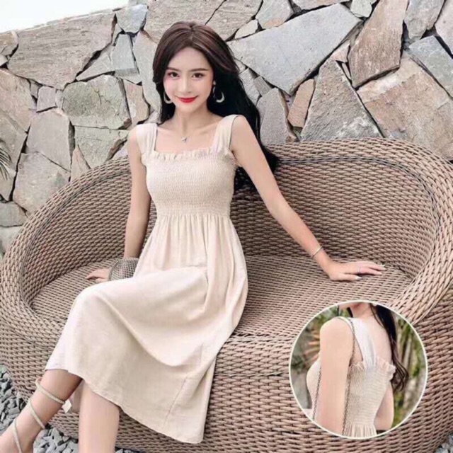 [ẢNH THẬT] Váy maxi 2 dây đi biển nhiều màu | BigBuy360 - bigbuy360.vn