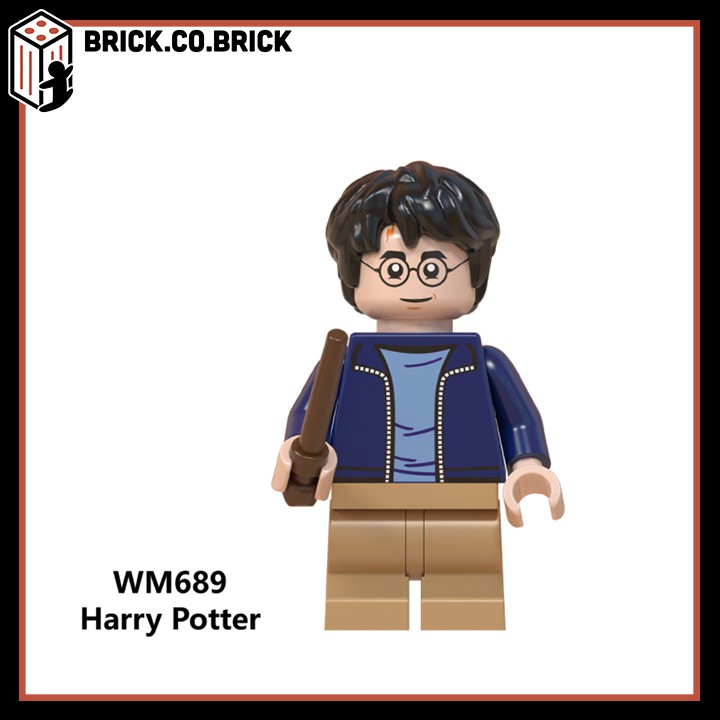 WM6059- Bộ 2 Non Lego Minifigures trong Harry Potter - Đồ chơi Lắp ghép Xếp hình Mini Mô hình: Dumbledore, Hagrid