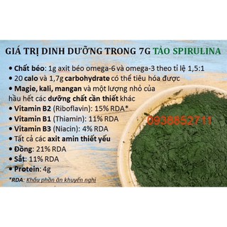 Tảo Spirulina Vĩnh hảo [Hsd 2028]