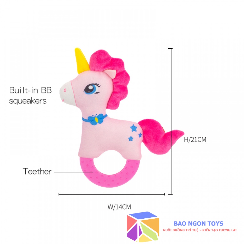 ĐỒ CHƠI XÚC XẮC GẤU BÔNG KÈM GẶP NƯỚU GIÚP BÉ PHÁT TRIỂN GIÁC QUAN VÀ KHẢ NĂNG CẦM NẮM - BAO NGON TOYS - DV62