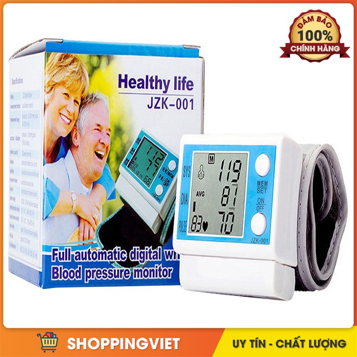 Máy Đo Huyết Áp Cổ Tay Healthy Life JZK-001