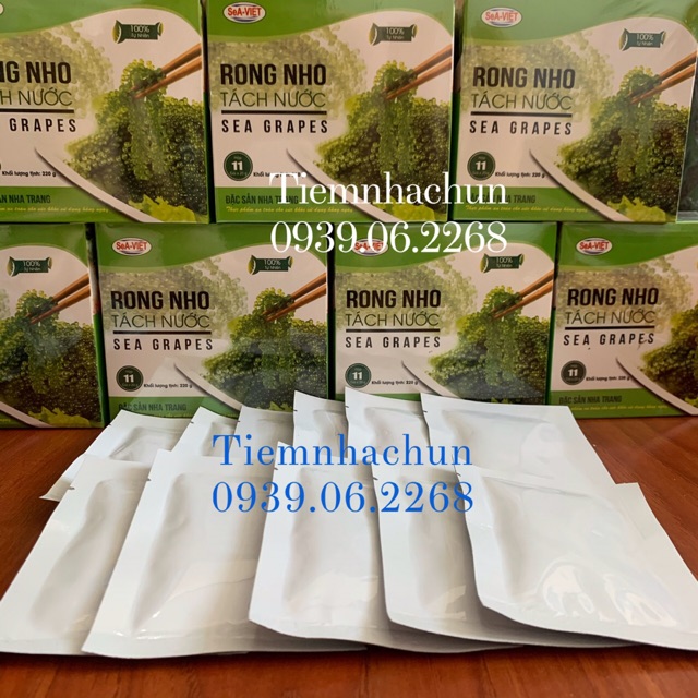 Rong nho tách nước SeA VIỆT hộp 220g (11 gói x 20g) - Đặc sản biển Nha Trang