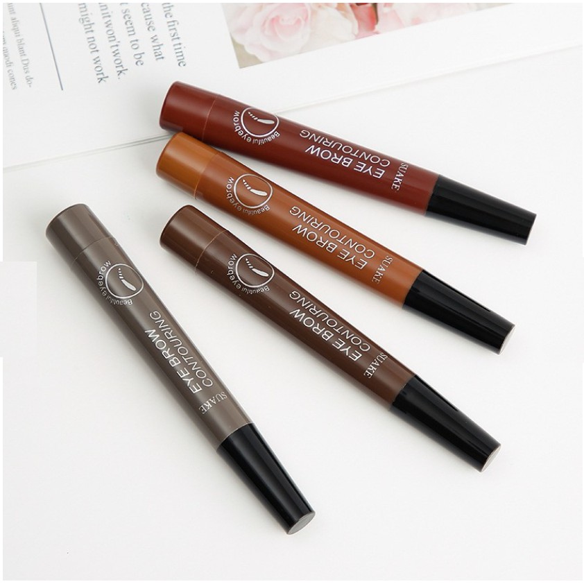 Chì kẻ mày gẩy sợi SUAKE 4 ngòi nét mảnh lâu trôi Eye Brow Contouring 5g | WebRaoVat - webraovat.net.vn