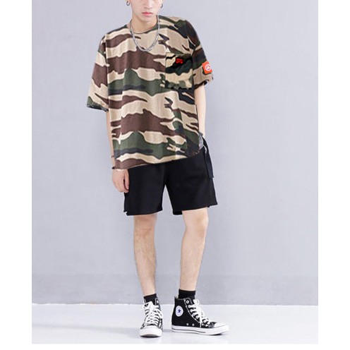 Áo thun Rằn ri Unisex Hàn Quốc cao cấp The A xuất khẩu thoáng mát thấm hút mồ hôi