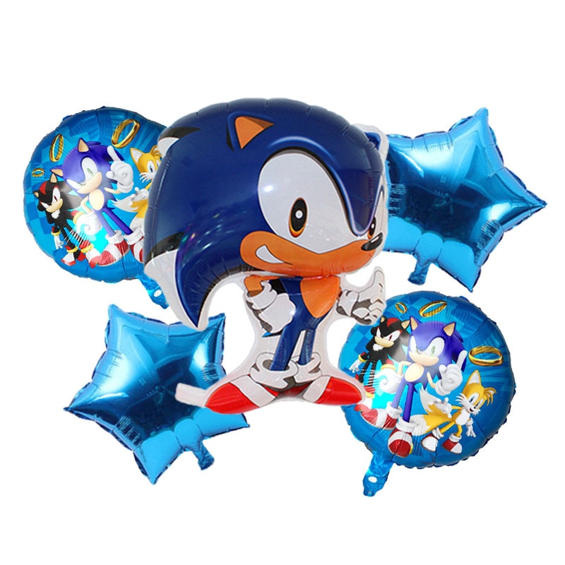 Bong Bóng Trang Trí Hình Nhân Vật Siêu Anh Hùng Sonic