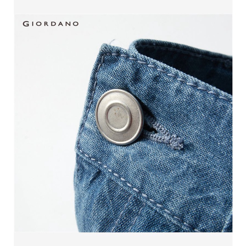 Quần jean dài GIORDANO 13111011 100% cotton thiết kế tinh tế thời trang cho nam