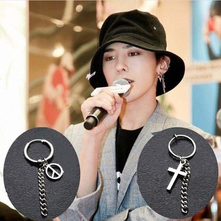 Khuyên tai dạng móc hình bản lớn G-Dragon