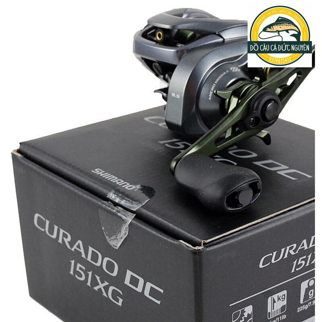 Máy câu cá nằm ngang chính hãng Shimano Baitcast Curado DC 151XG ĐỒ CÂU ĐINH THẮNG