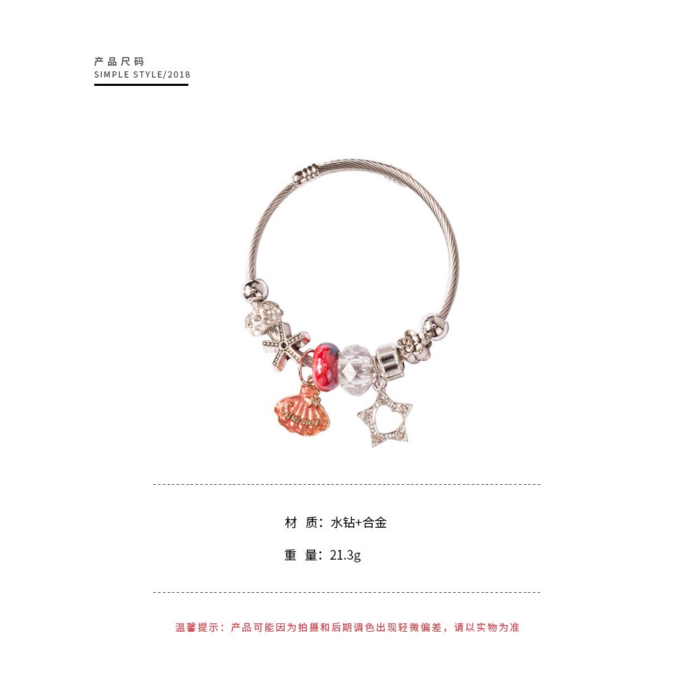 Vòng Tay Đính Đá Pha Lê Phong Cách Hàn Quốc Đơn Giản Cho Nữ | BigBuy360 - bigbuy360.vn