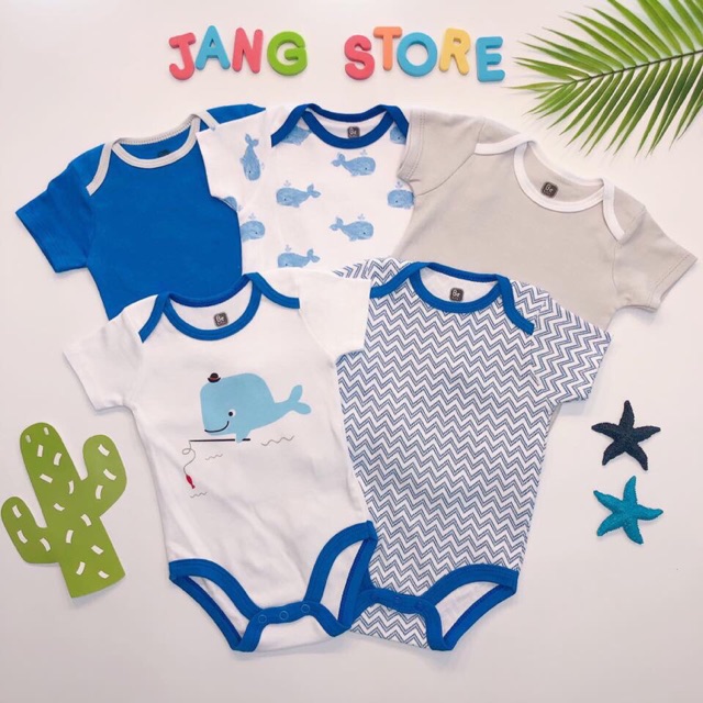 Set 5 bộ body siêu mềm mịn cho bé