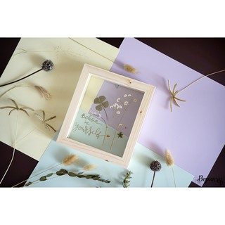 Khung tranh hoa ép, hoa khô để bàn BEPANSY Lucky one