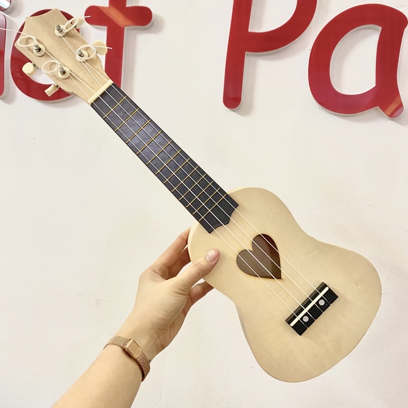 Đàn ukulele soprano concert 23 và 21 inch gỗ mộc tặng màu vẽ dành cho các bạn tự sáng tạo Enzi