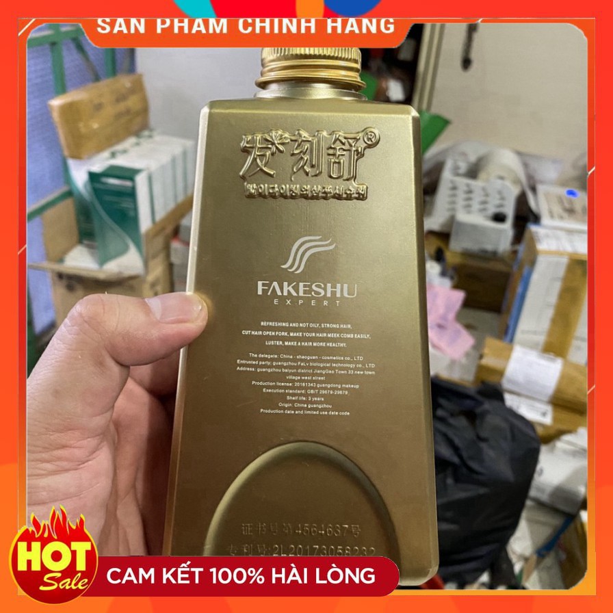 [ Hot sales ] 🌾Best Seller🎋Dầu hấp lụa tơ tằm siêu mềm mượt Fakeshu 618ml ( New) - S001