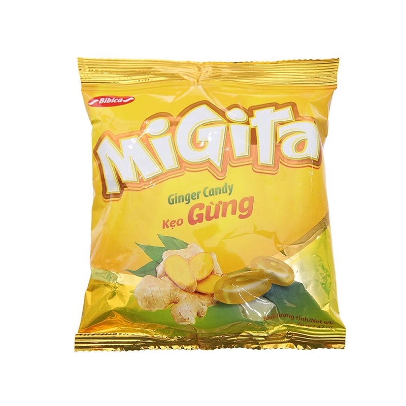 Kẹo cứng Migita Gừng túi 70g