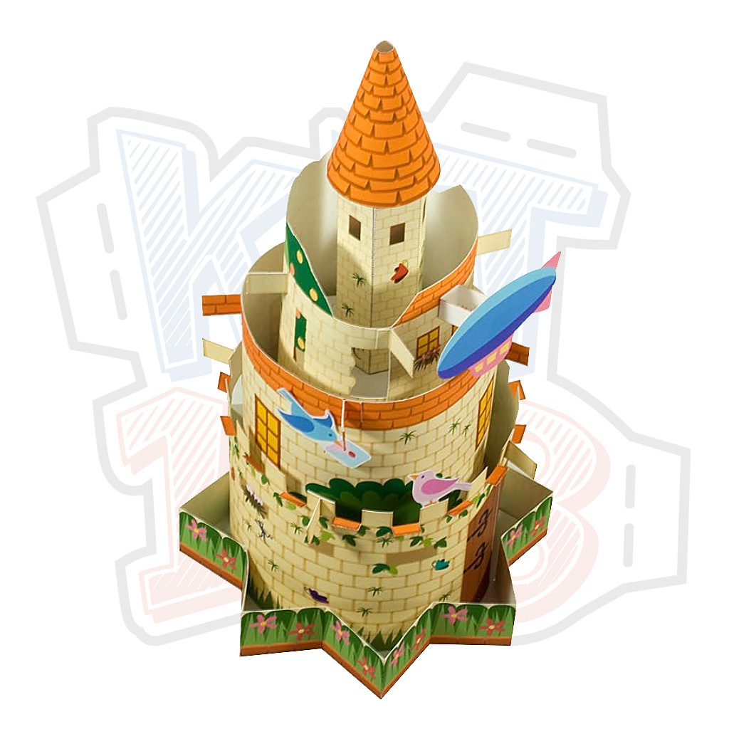 Mô hình giấy đồ chơi kiến trúc Merry-go-round Picture Castle