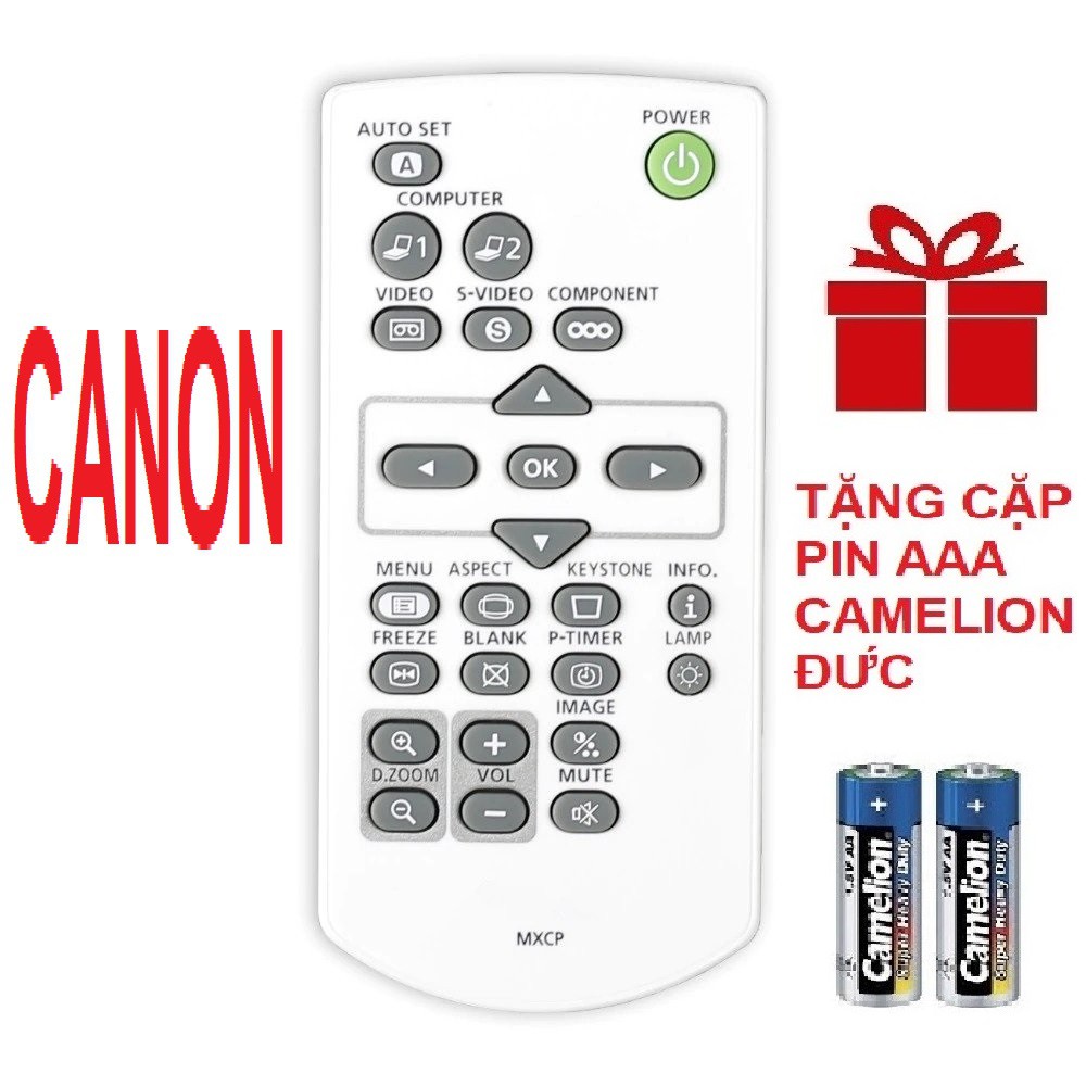 Remote máy chiếu CANON mẫu 1 - Điều khiển máy chiếu CANON mẫu 1 - PROJECTOR (Hàng hãng - tặng pin)