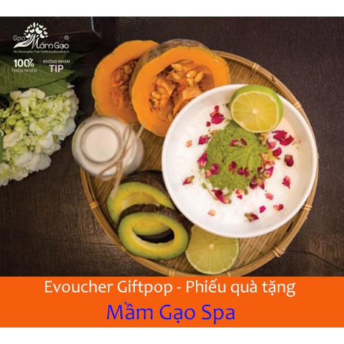 Hồ Chí Minh [Evoucher] Phiếu quà tặng áp dụng thanh toán hóa đơn tại hệ thống Mầm Gạo Spa 200.000 VND
