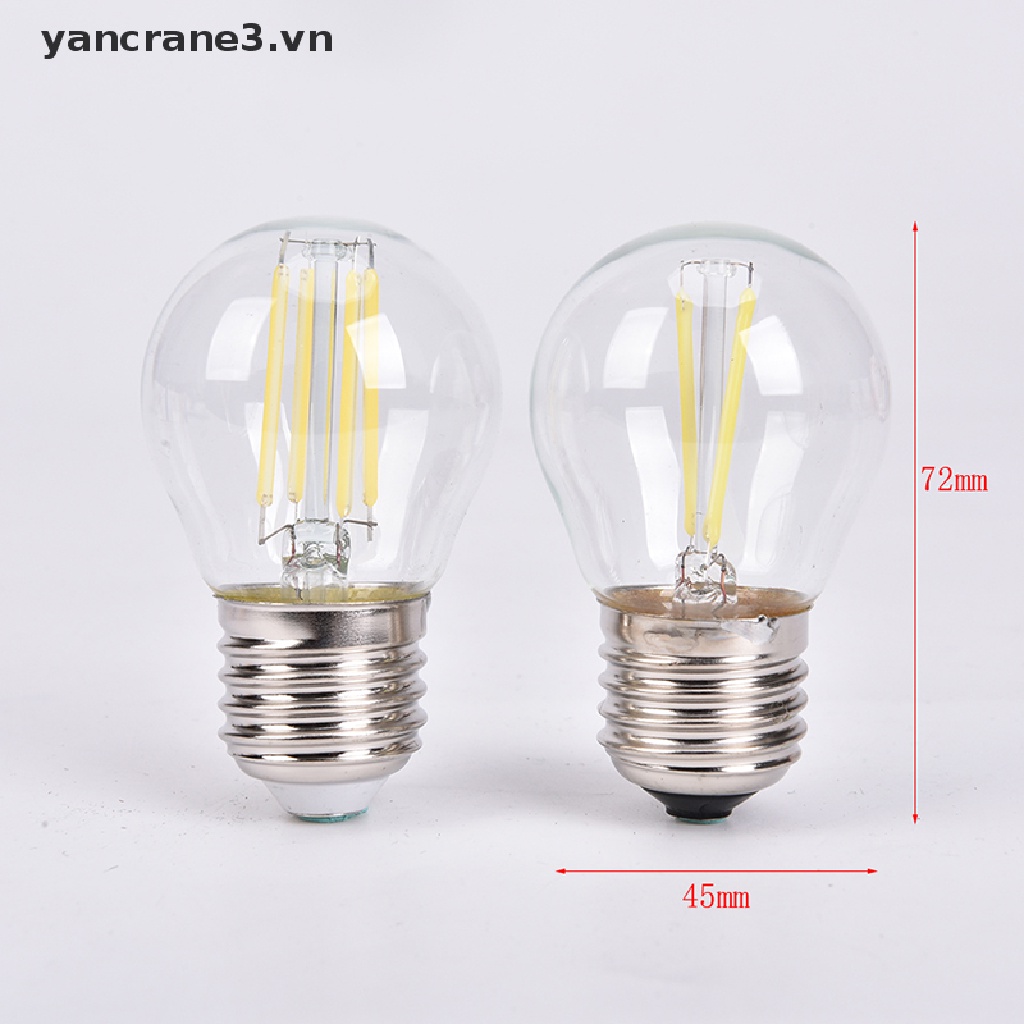 Bóng Đèn LED Hồng Hạc 2w / 4W / 6W E27 G45 COB G45