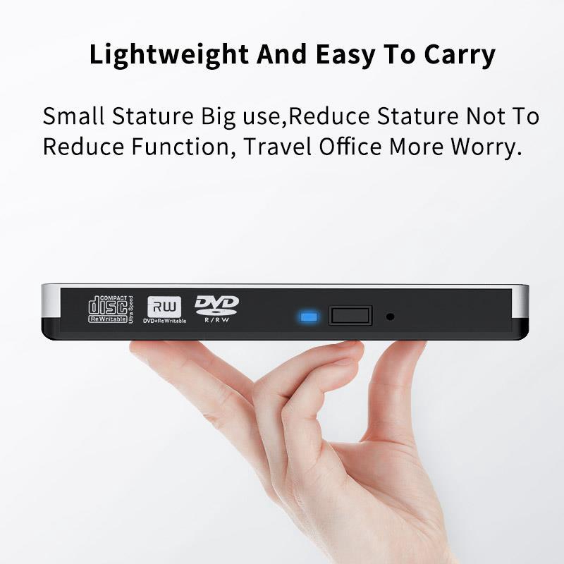 External CD/DVD Drive for Laptop External DVD Burner CD/DVD +/-RW Drive/Burner/Writer USB3.0 Mobile