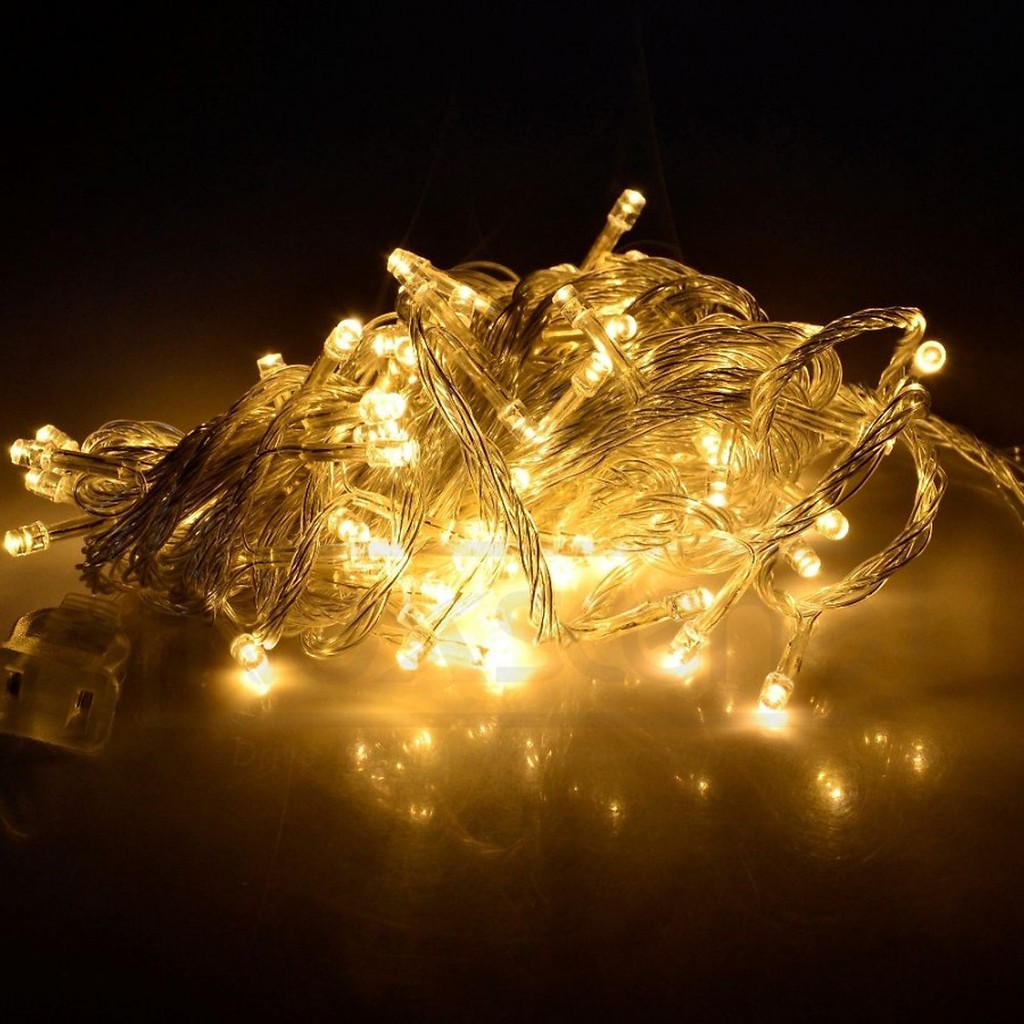 Đèn led nháy trang trí màu vàng