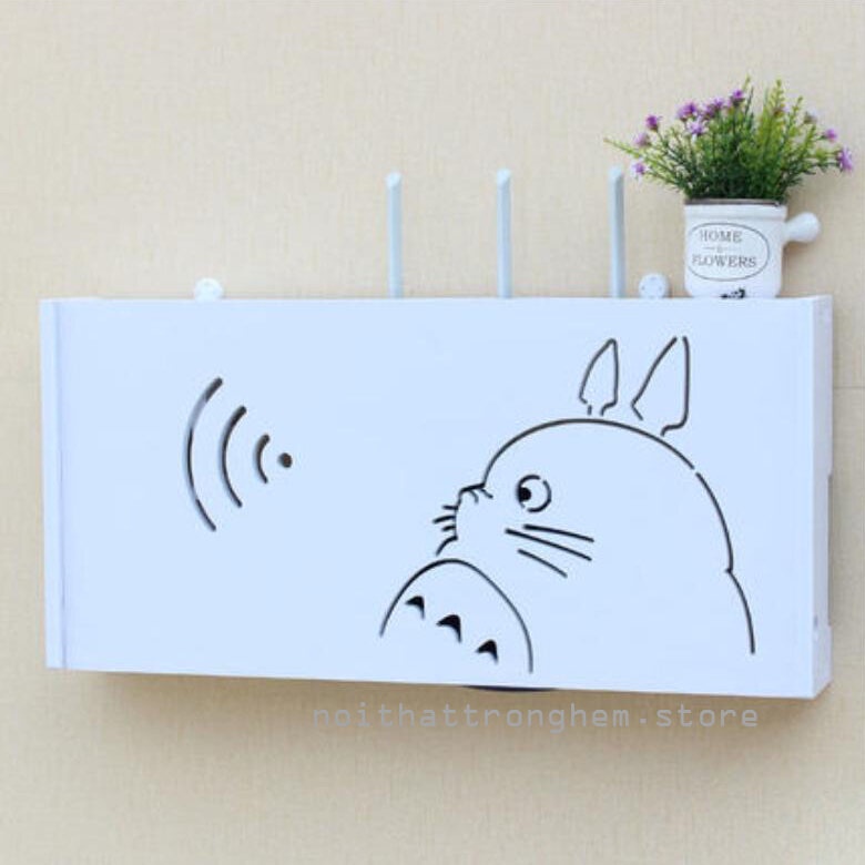 Kệ wifi Toroto tặng móc treo đóng tường không cần khoan tường