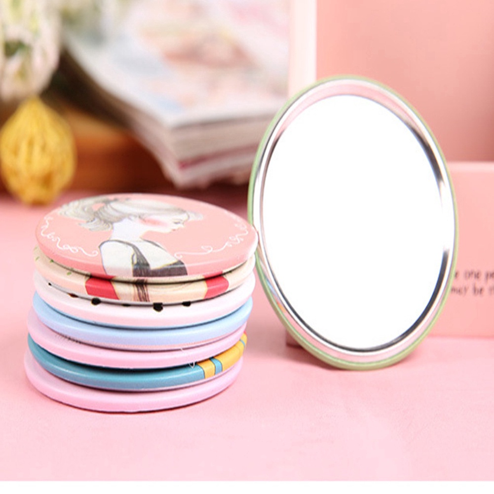 1 Gương Trang Điểm Mini Kiểu Dáng Hoạt Hình Dễ Thương