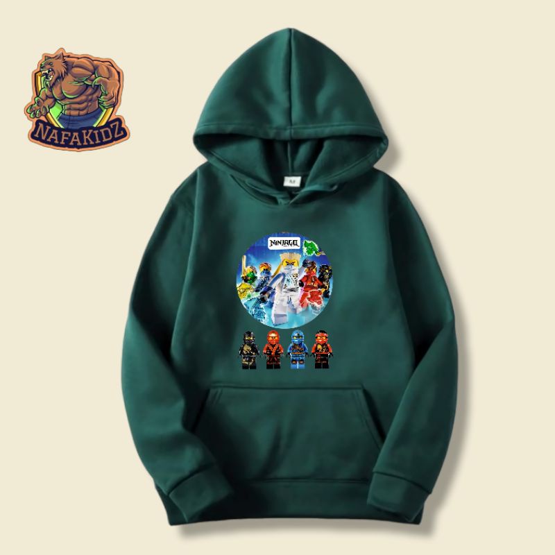 Áo Khoác Hoodie In Hình LEGO NINJA GO Dễ Thương Cho Bé